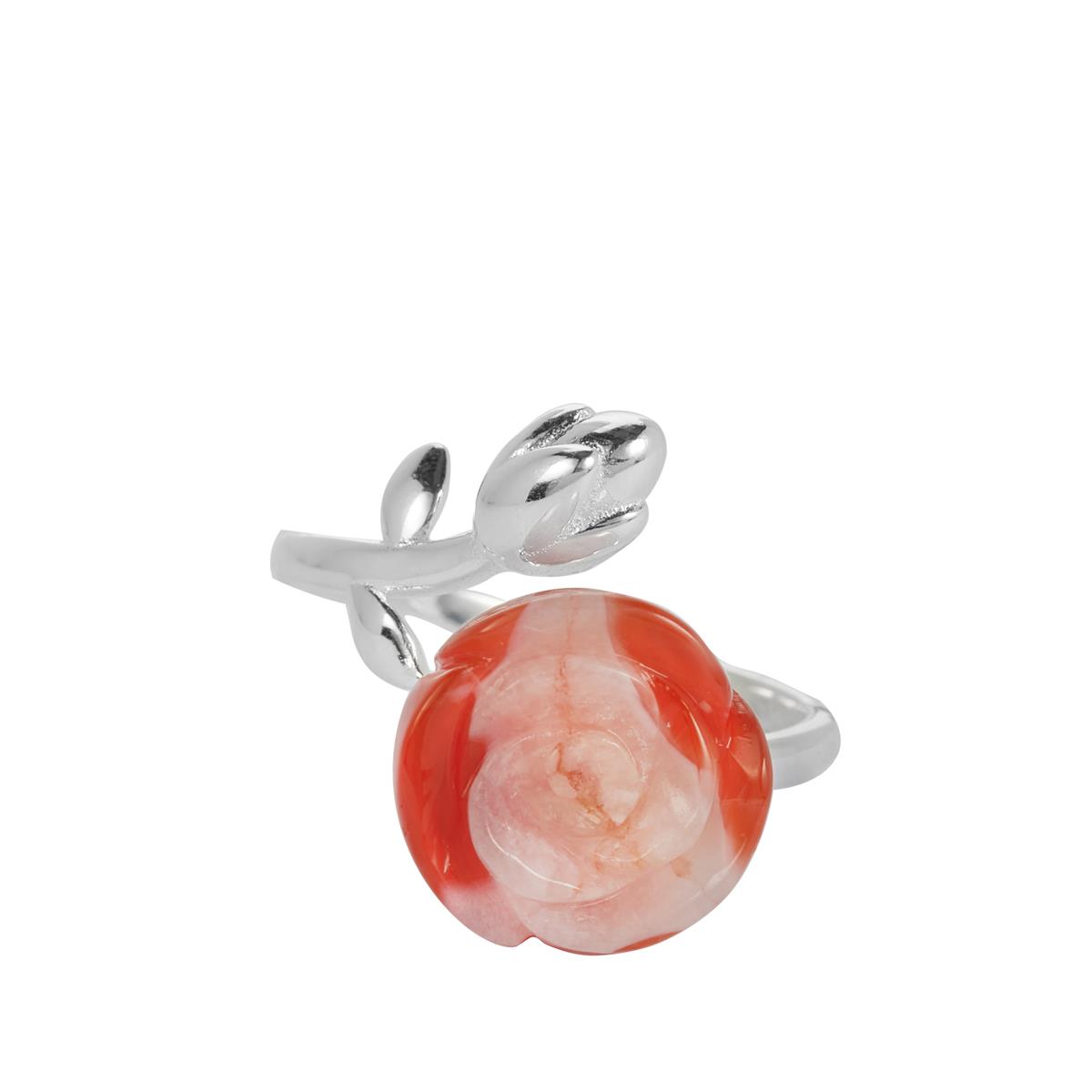 Cts Nanhong Agate Sterling Silver Ring Gemporia