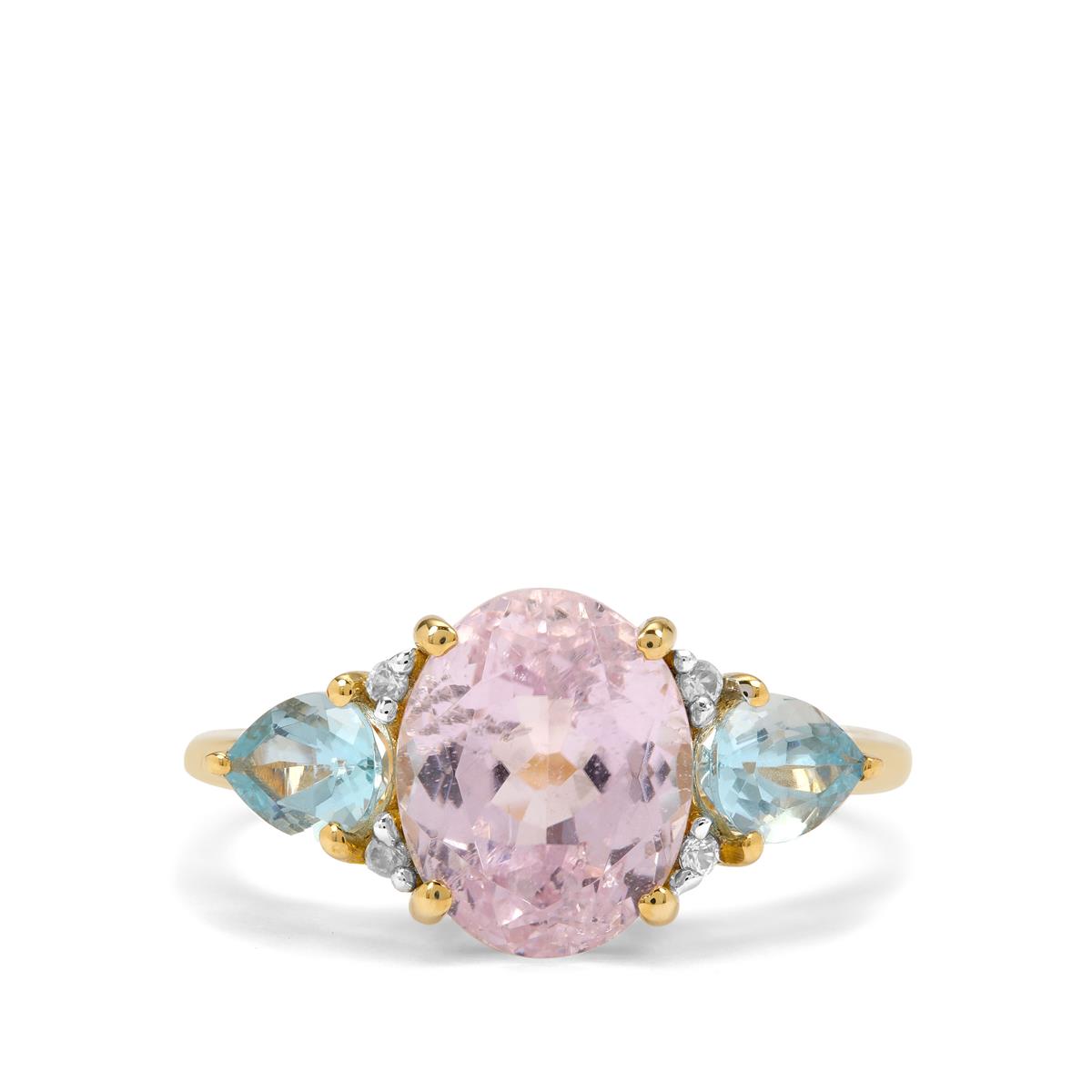 Minas Gerais Kunzite Santa Maria Aquamarine White Zircon K Gold