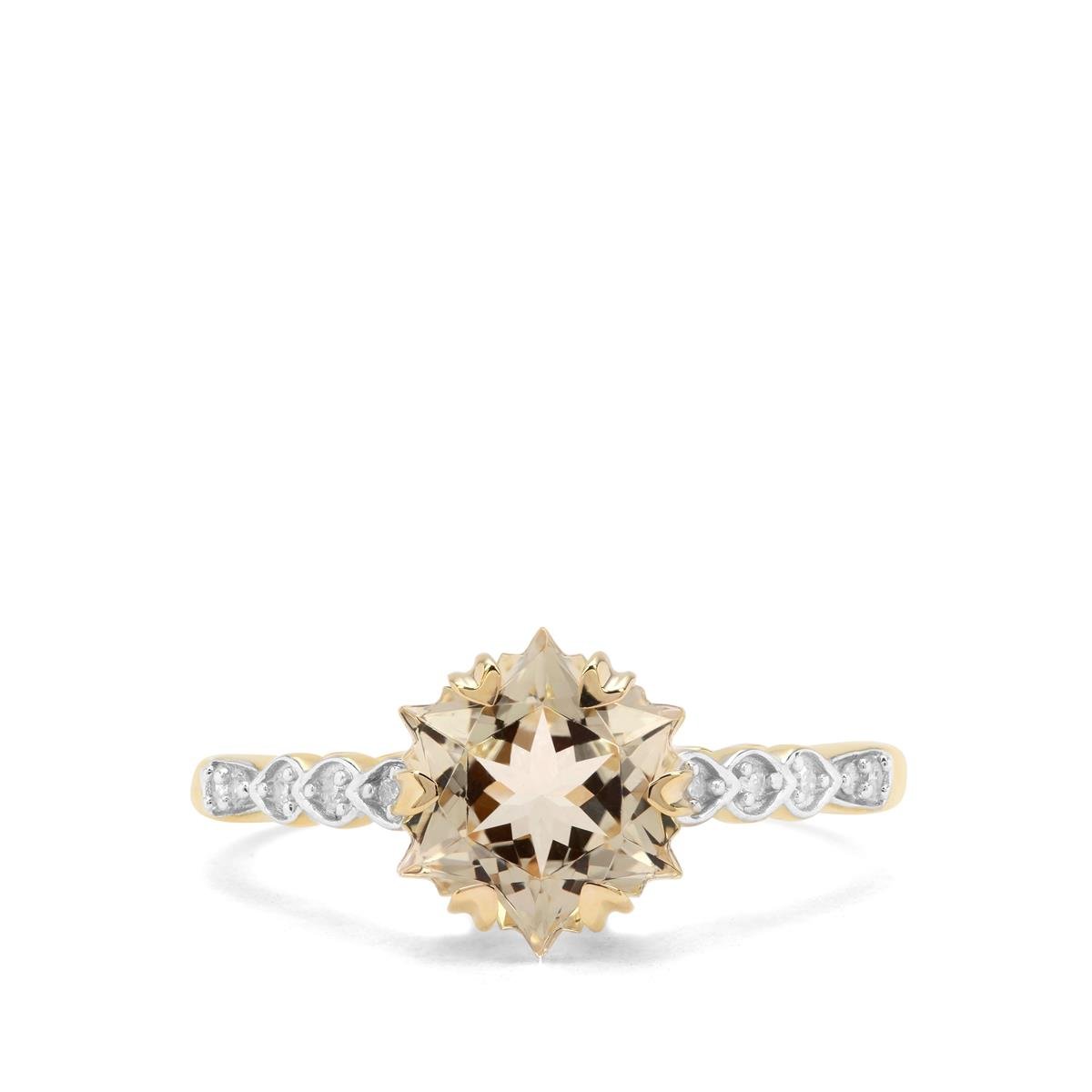 Wobito Snowflake Cut Serenite Diamond K Gold Ring Atgw Cts