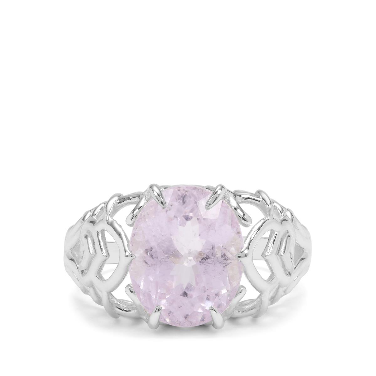 5 80ct Minas Gerais Kunzite Sterling Silver Ring Gemporia