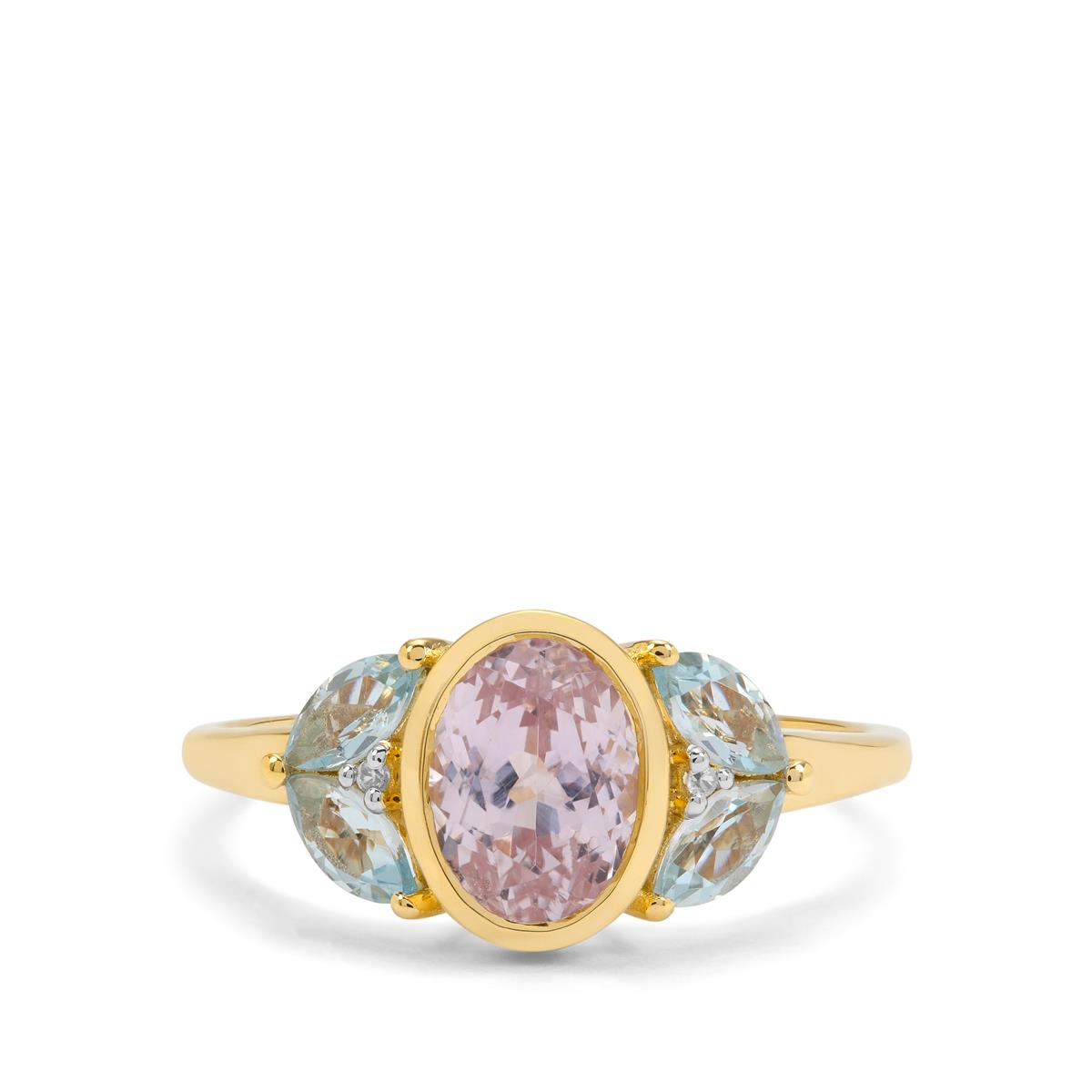 Minas Gerais Kunzite Santa Maria Aquamarine White Zircon K Gold