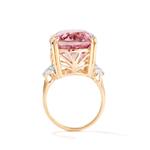 Minas Gerais Kunzite Diamond K Gold Lorique Ring Mtgw Cts