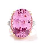 Minas Gerais Kunzite Diamond K Gold Lorique Ring Mtgw Cts