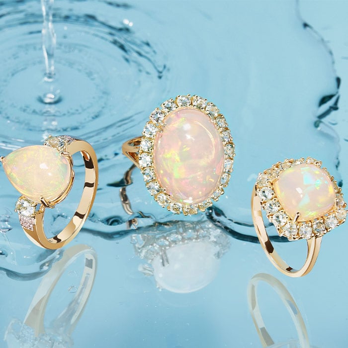 Opal Rings in Water