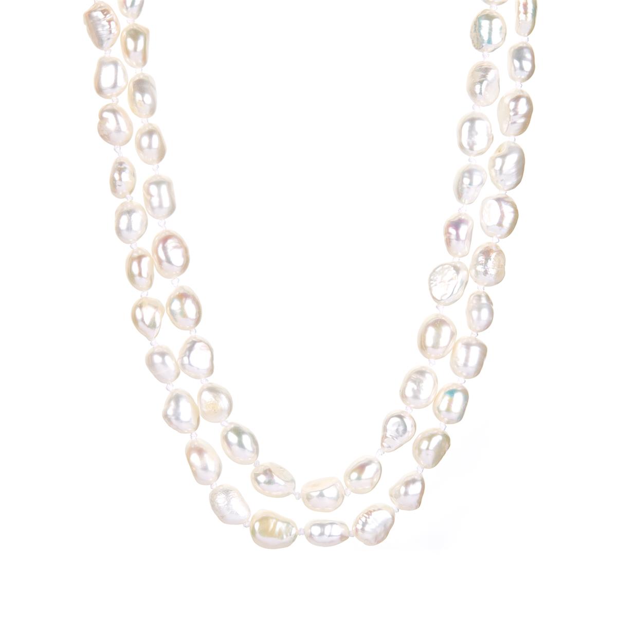 Kaori Cultured Pearl Endless Necklace (6 x 7mm) | Gemporia