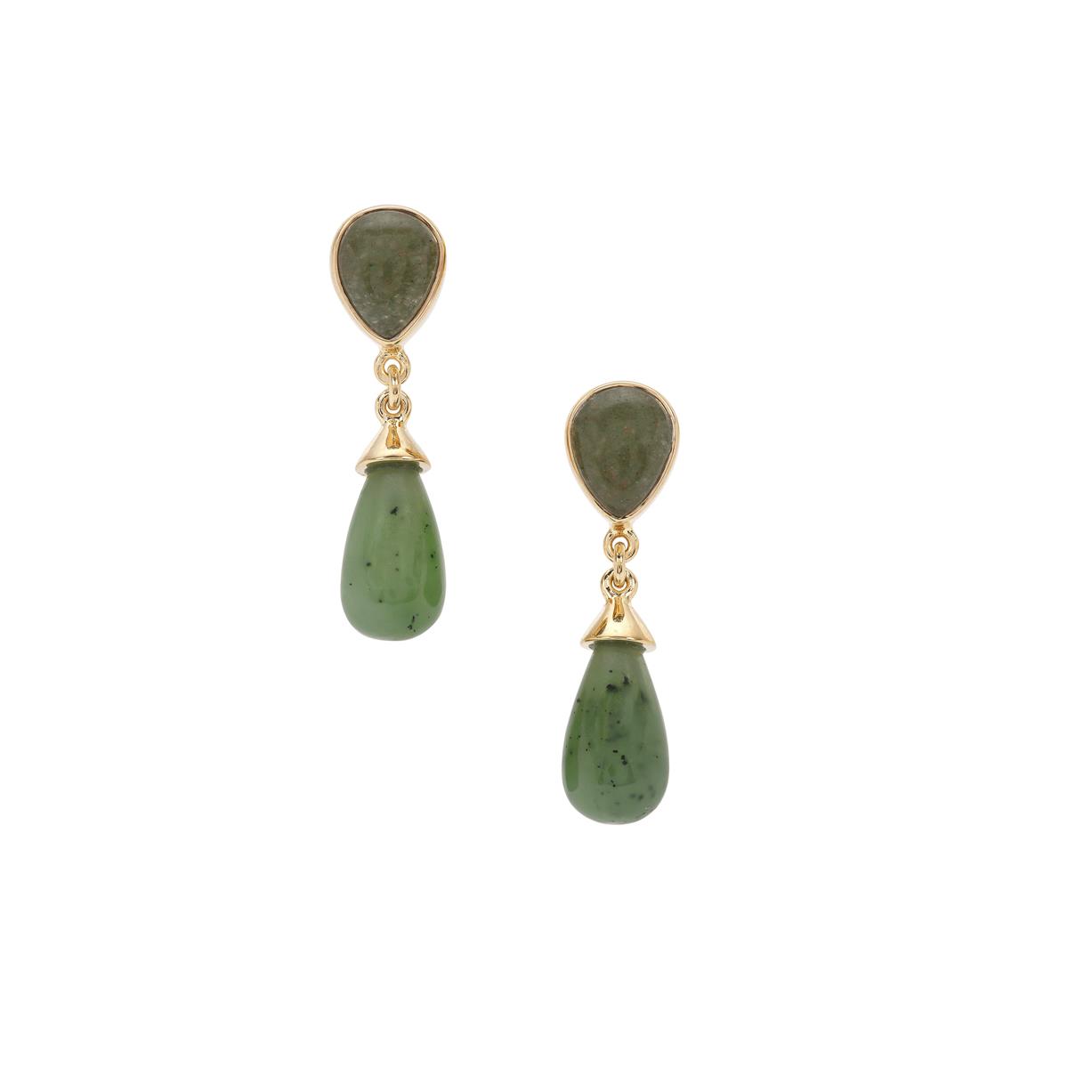 19.85ct Nephrite Jade Midas Aryonna Earrings | Gemporia