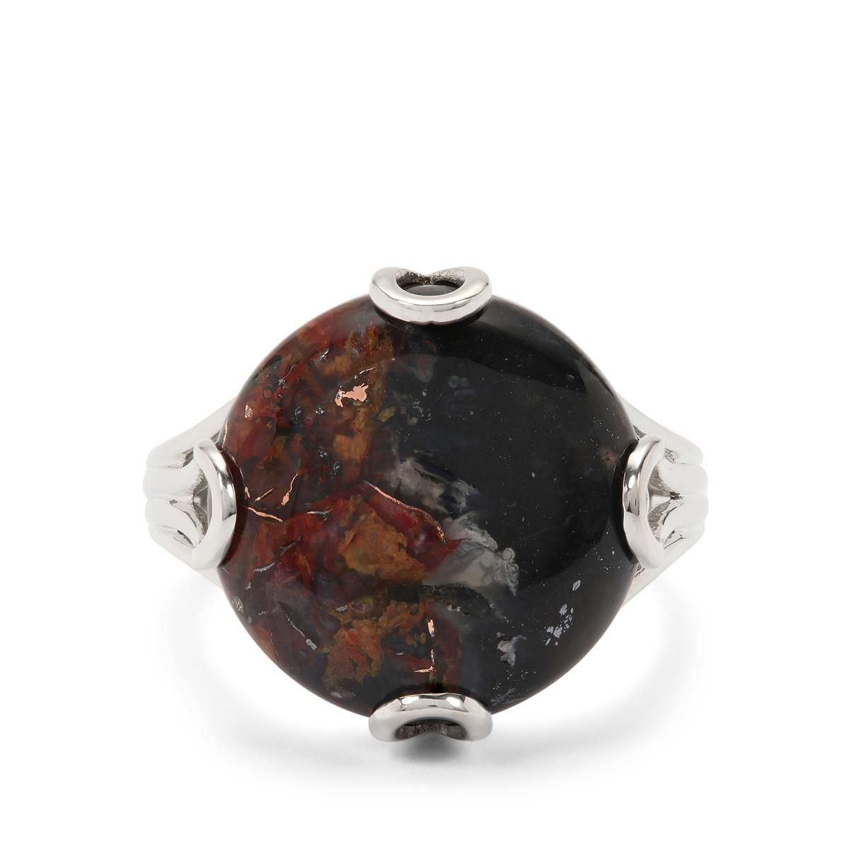 Aquadite Noir Ring in Sterling Silver 11.90cts | Gemporia