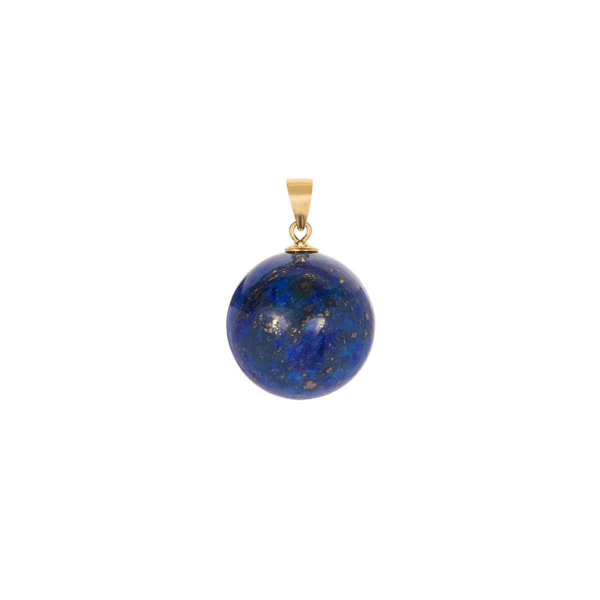 Lapis Lazuli Pendant | Mother of Pearl Necklace Gold Plated