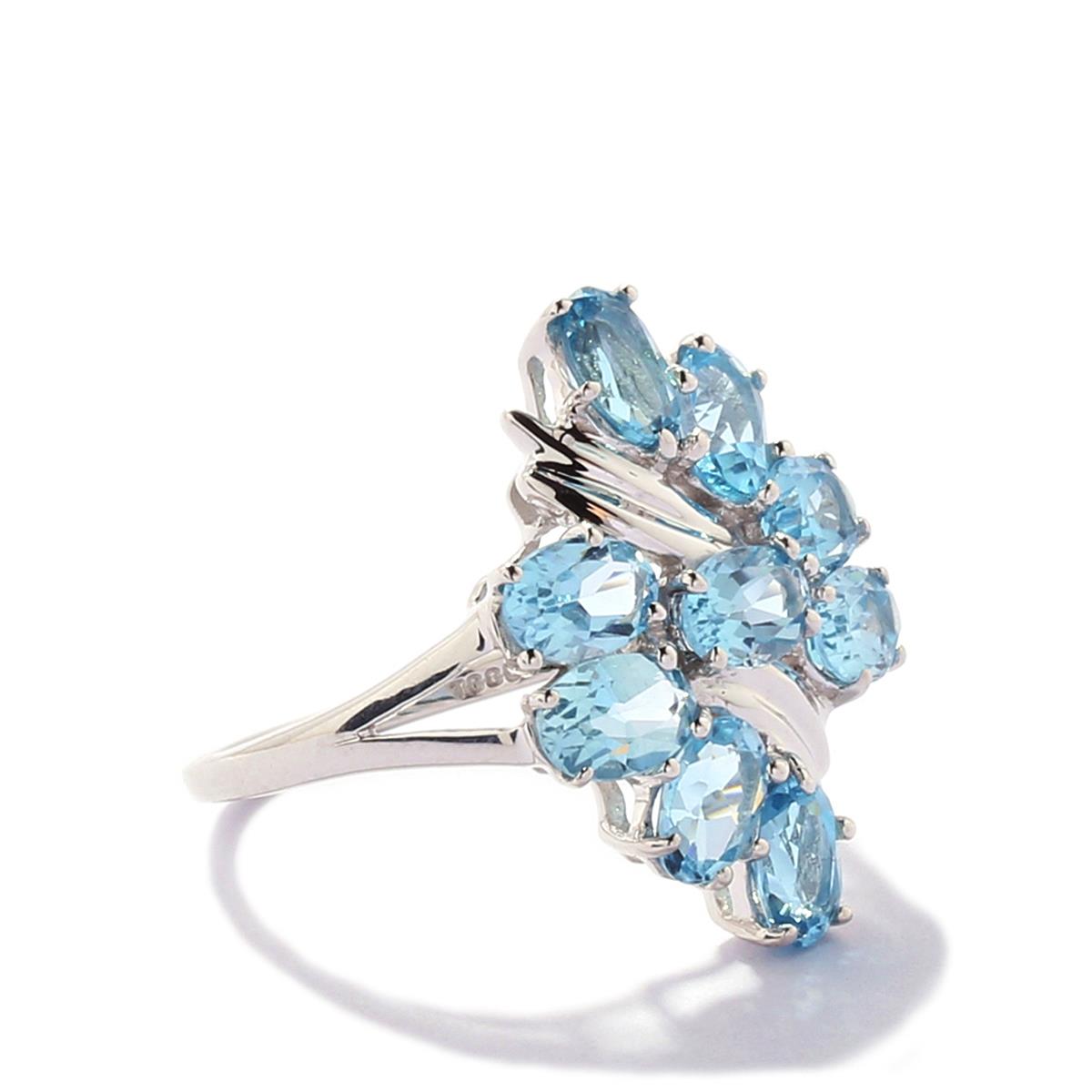 Swiss Blue Topaz Ring ~ Sterling Silver main image 1