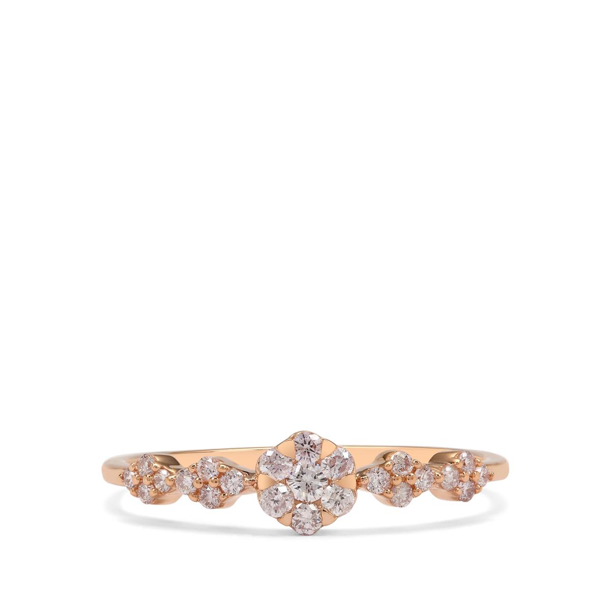 PINK CAVIAR 1.27ct Pink Diamond Ring in 9ct Rose & White Gold main image 0