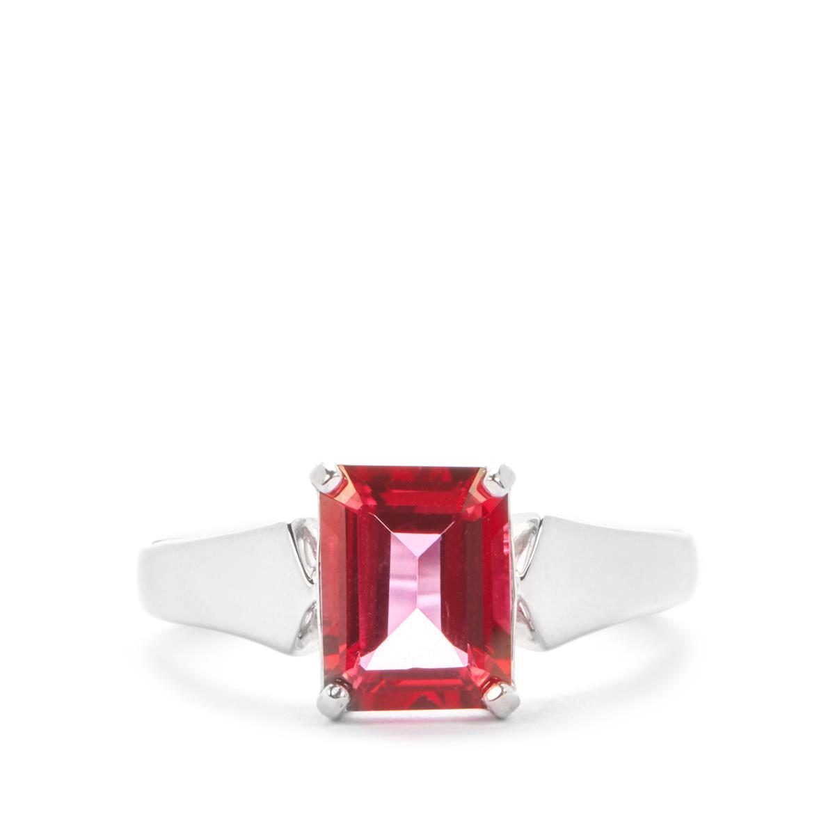 3.02ct Marambaia Coral Topaz Sterling Silver Ring | Gemporia