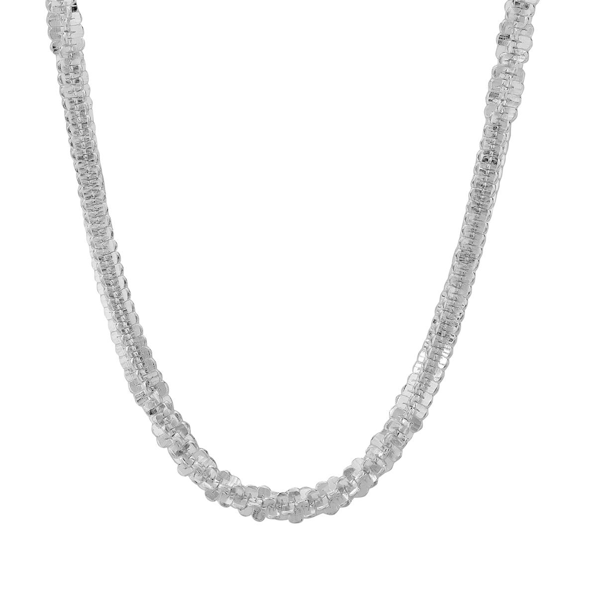 18 Sterling Silver Couture Criss Cross Chain 3.30g Gemporia