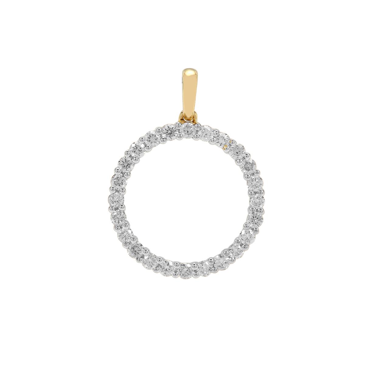 1/2ct Argyle Diamonds 9K Gold Pendant Gemporia
