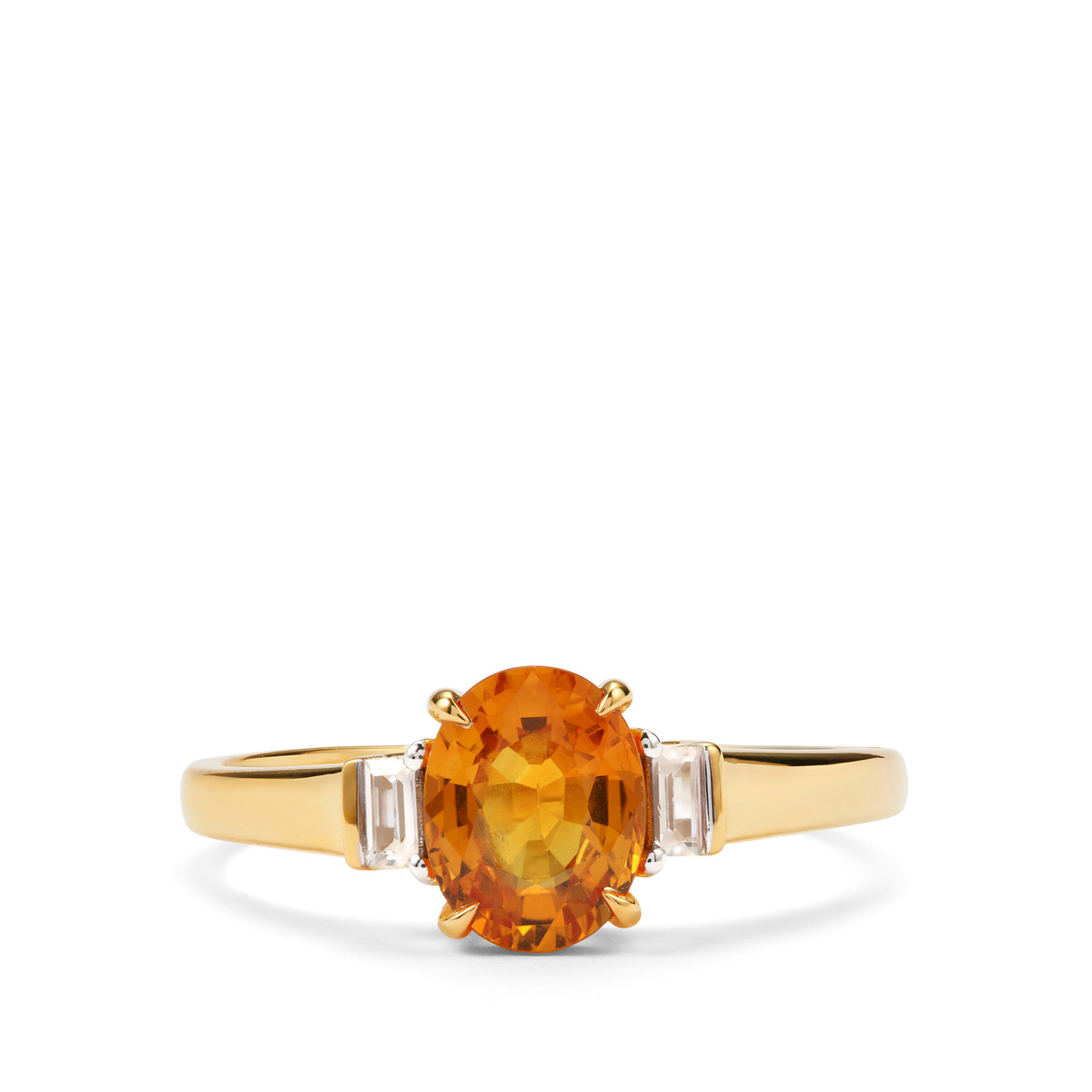 Saphir Orange-rose De Tanzanie - 0,38 Carat - Traité Béryllium - Naturel