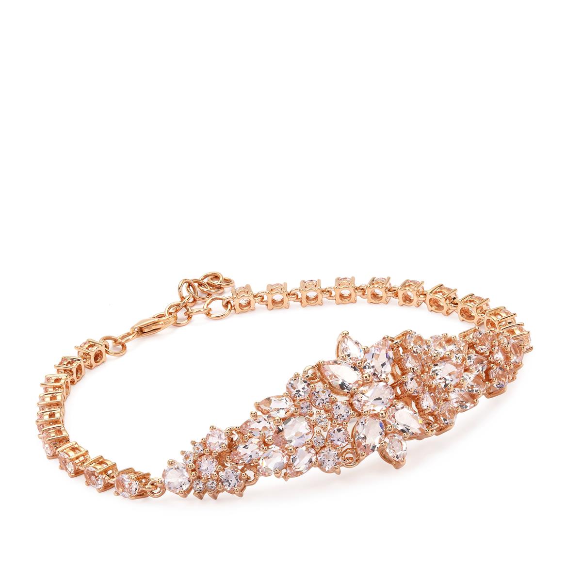 Morganite bracelet deals rose gold