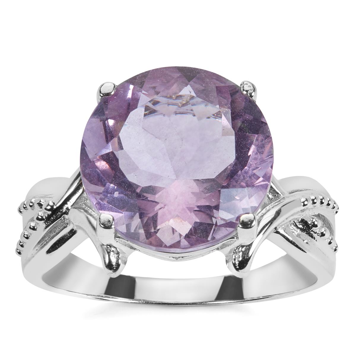 Purple fluorite outlet ring