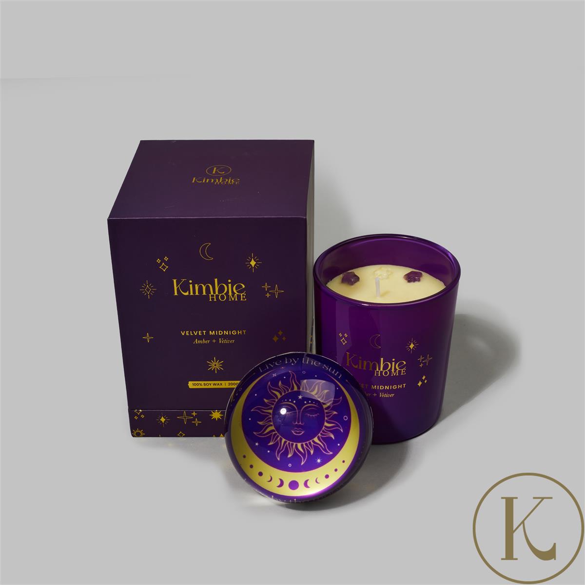 Live by the Sun, Love by the Moon Paperweight Candle by Kimbie Home