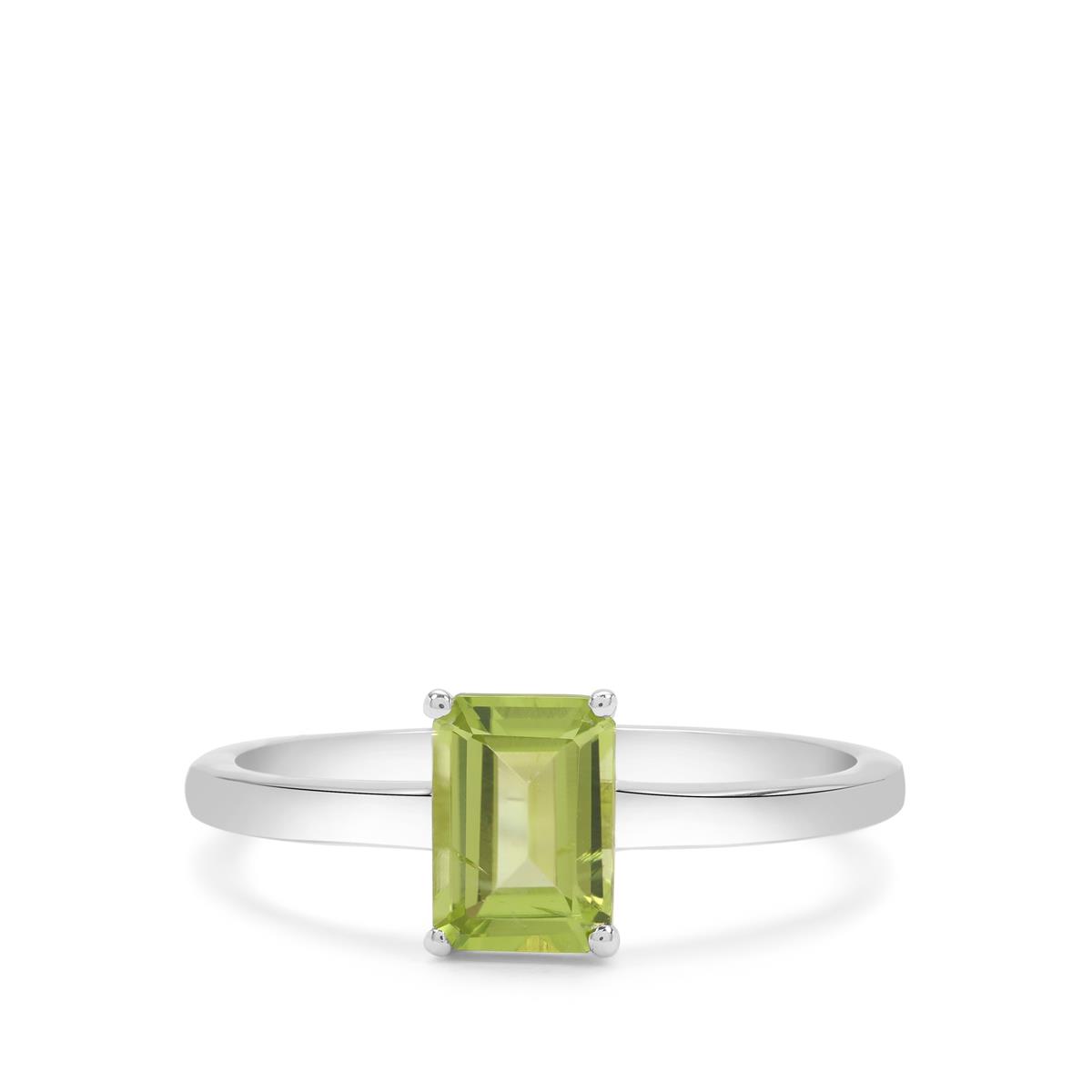 Changbai Peridot Sterling Silver Ring Gemporia