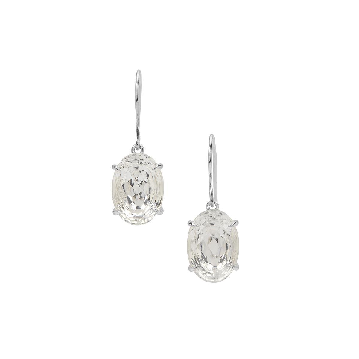 11.55ct The Lazare Cut Crystal Quartz Sterling Silver Earrings | Gemporia