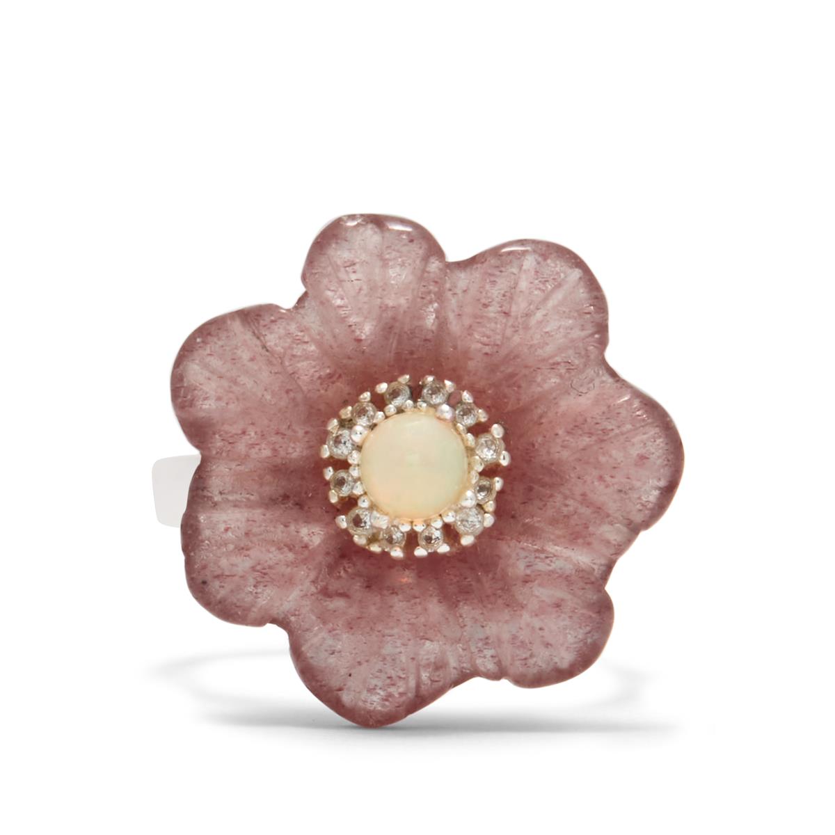 Strawberry sale quartz ring