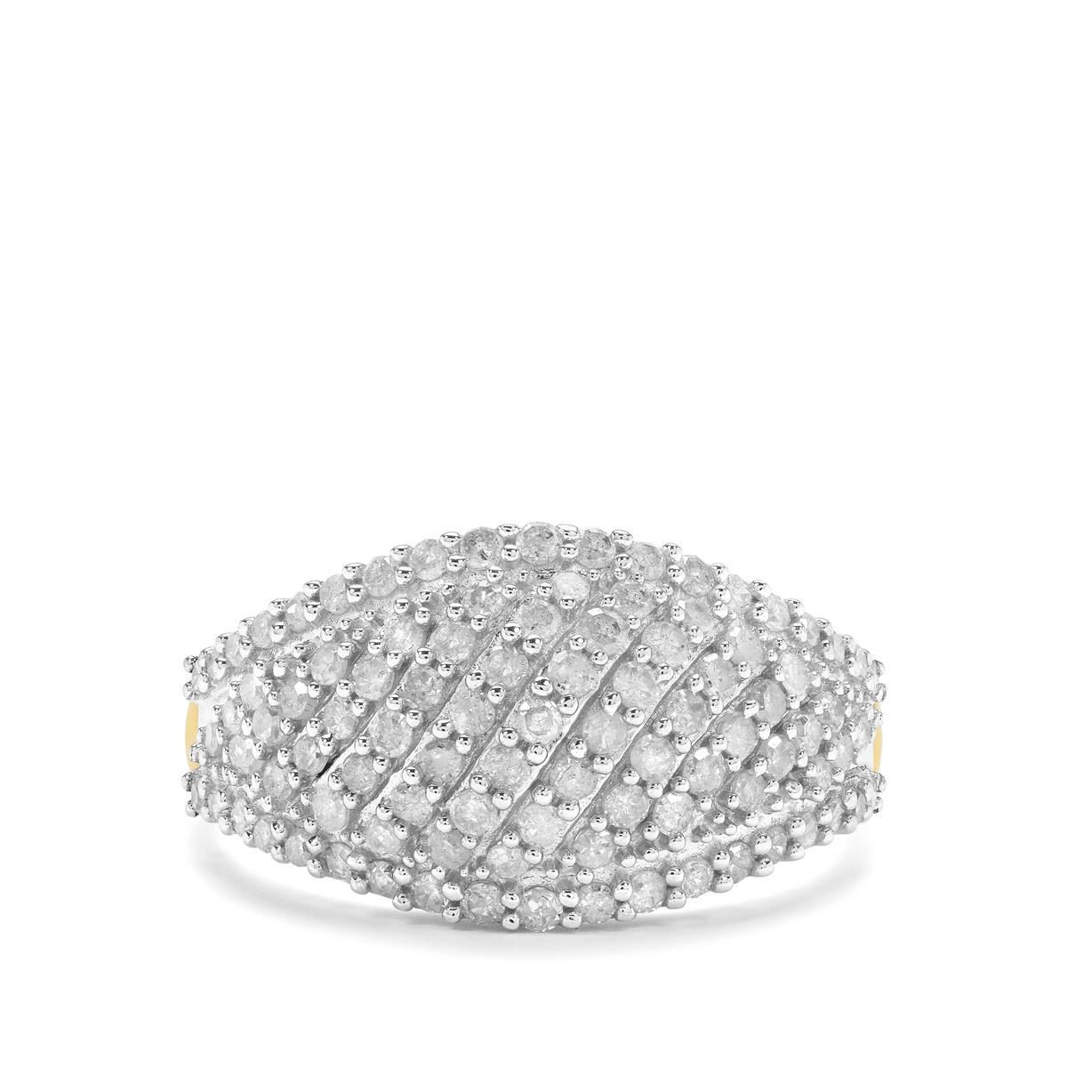 1ct Diamond 9K Gold Ring Gemporia