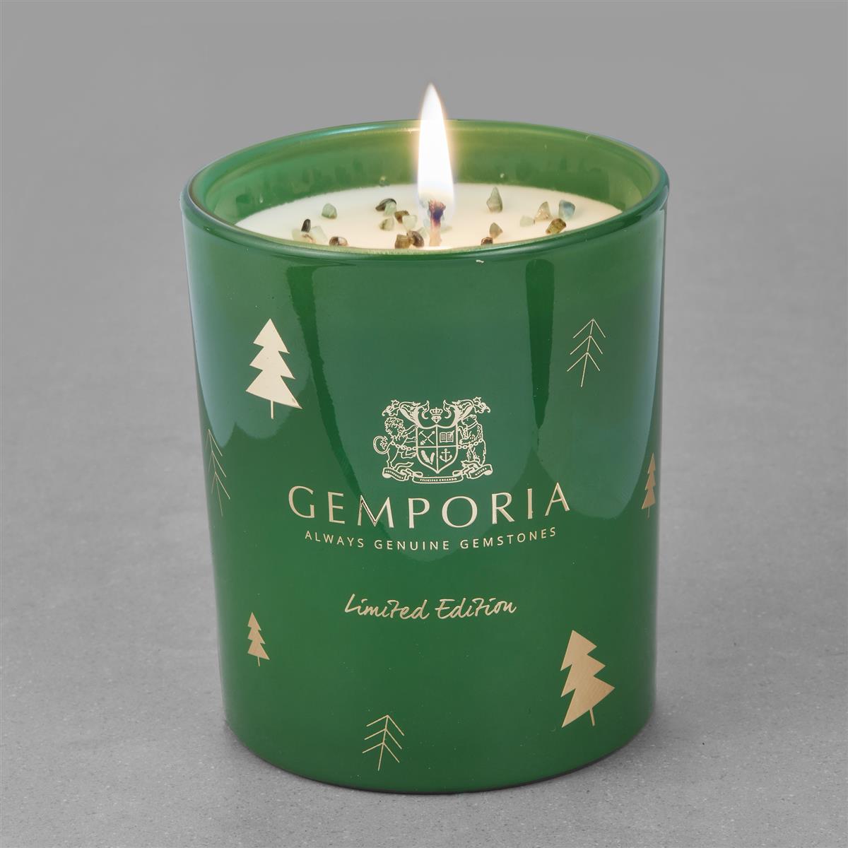 Christmas Limited Edition Emerald Candle, Woodland Pine Fragrance
