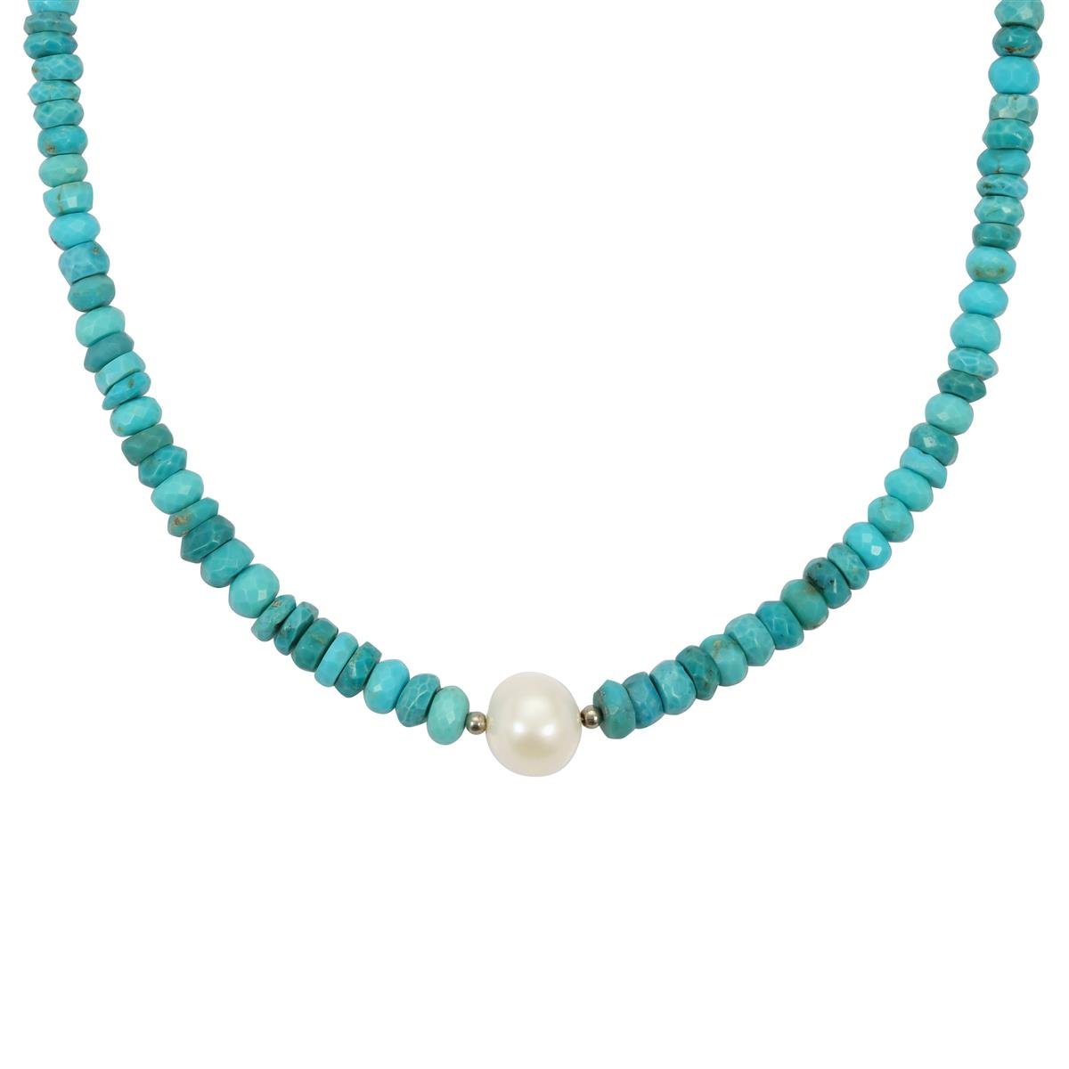 Turquoise 2025 pearl necklace