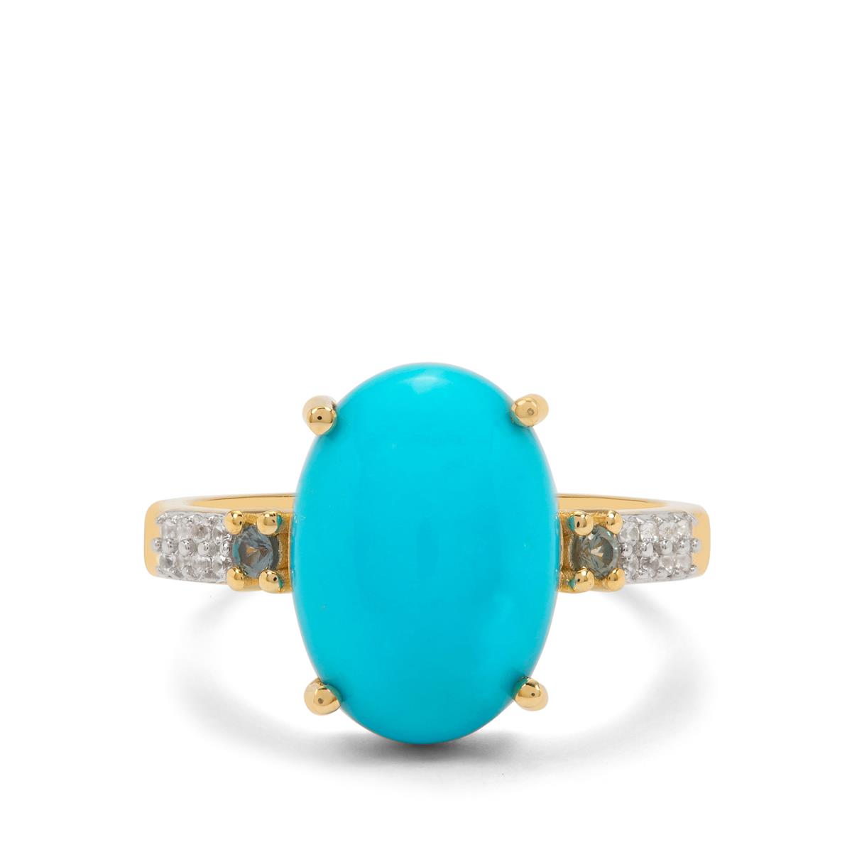 Frigg Rough Turquoise and Yellow Sapphire Ring | GERMAN KABIRSKI