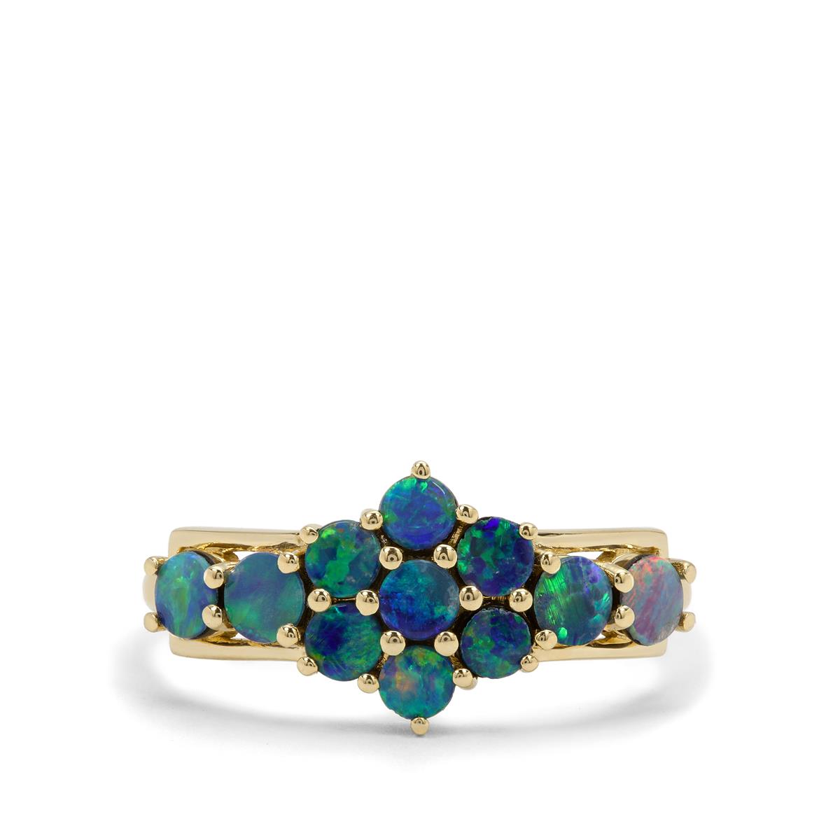 Crystal Opal on Ironstone 9K Gold Ring Gemporia