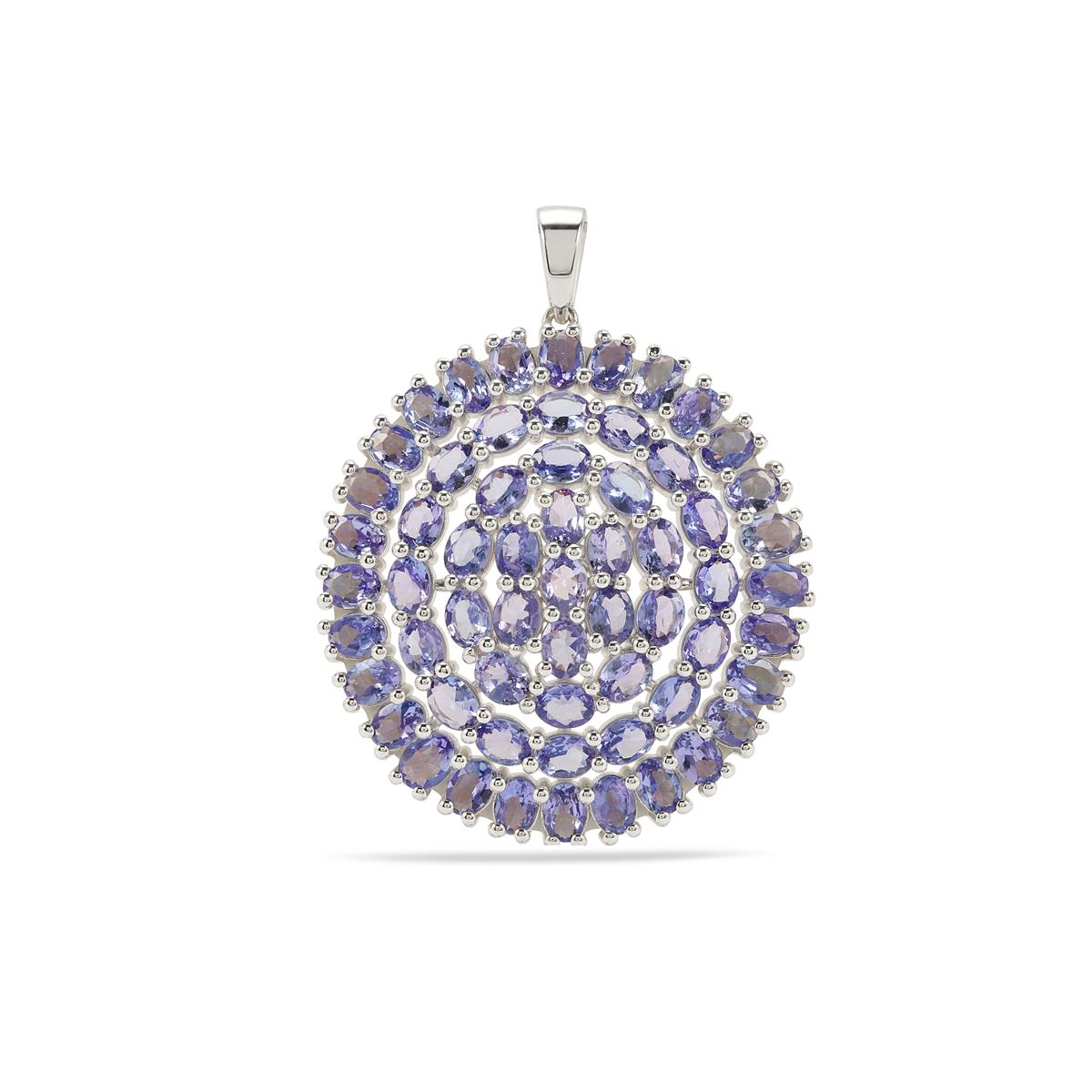 Sterling Silver with Natural Tanzanite Infinity Pendant