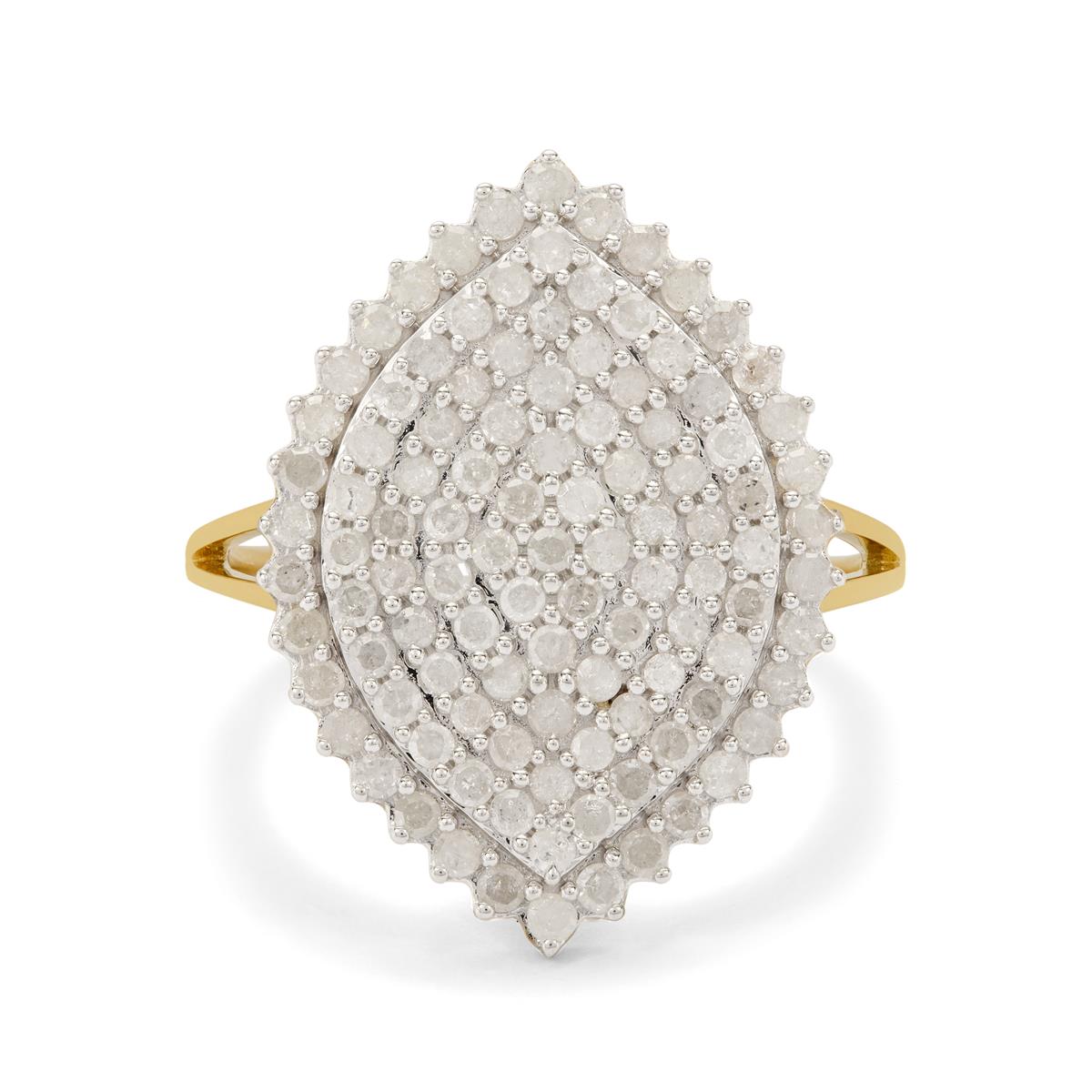 Vintage Diamond Tomlin Ring 9K