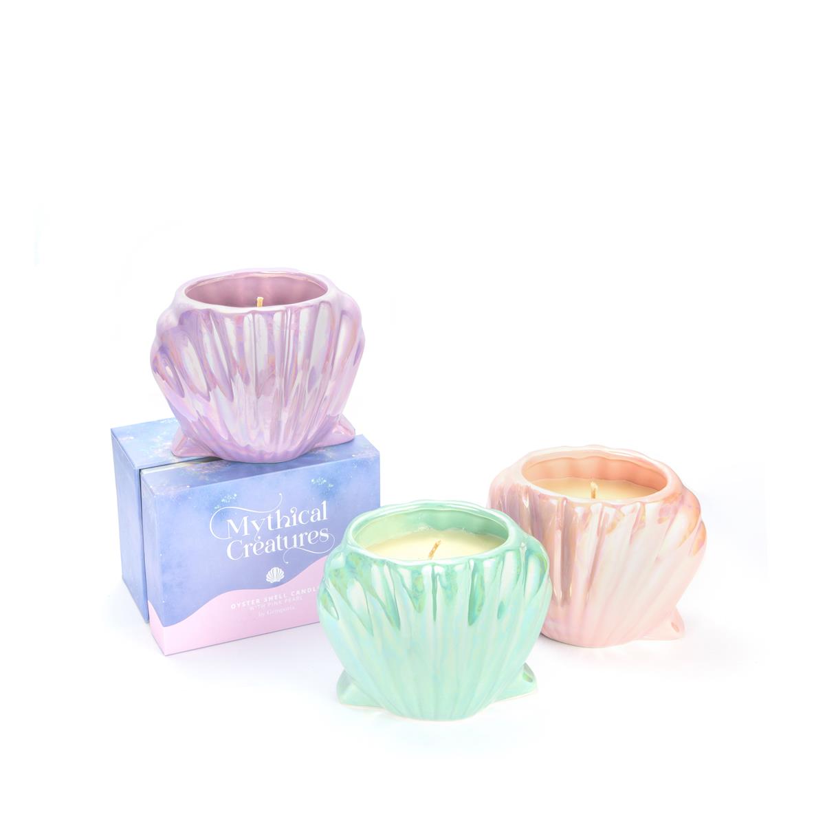 Mythical Collection Ice Cream Scented Shell Shaped Candle with a