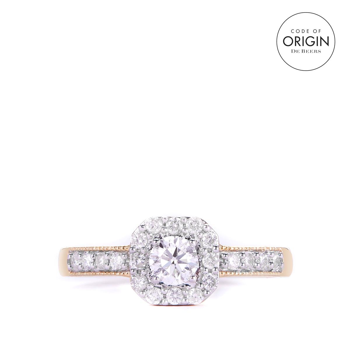 1/2ct Diamond 9K Gold Ring Gemporia