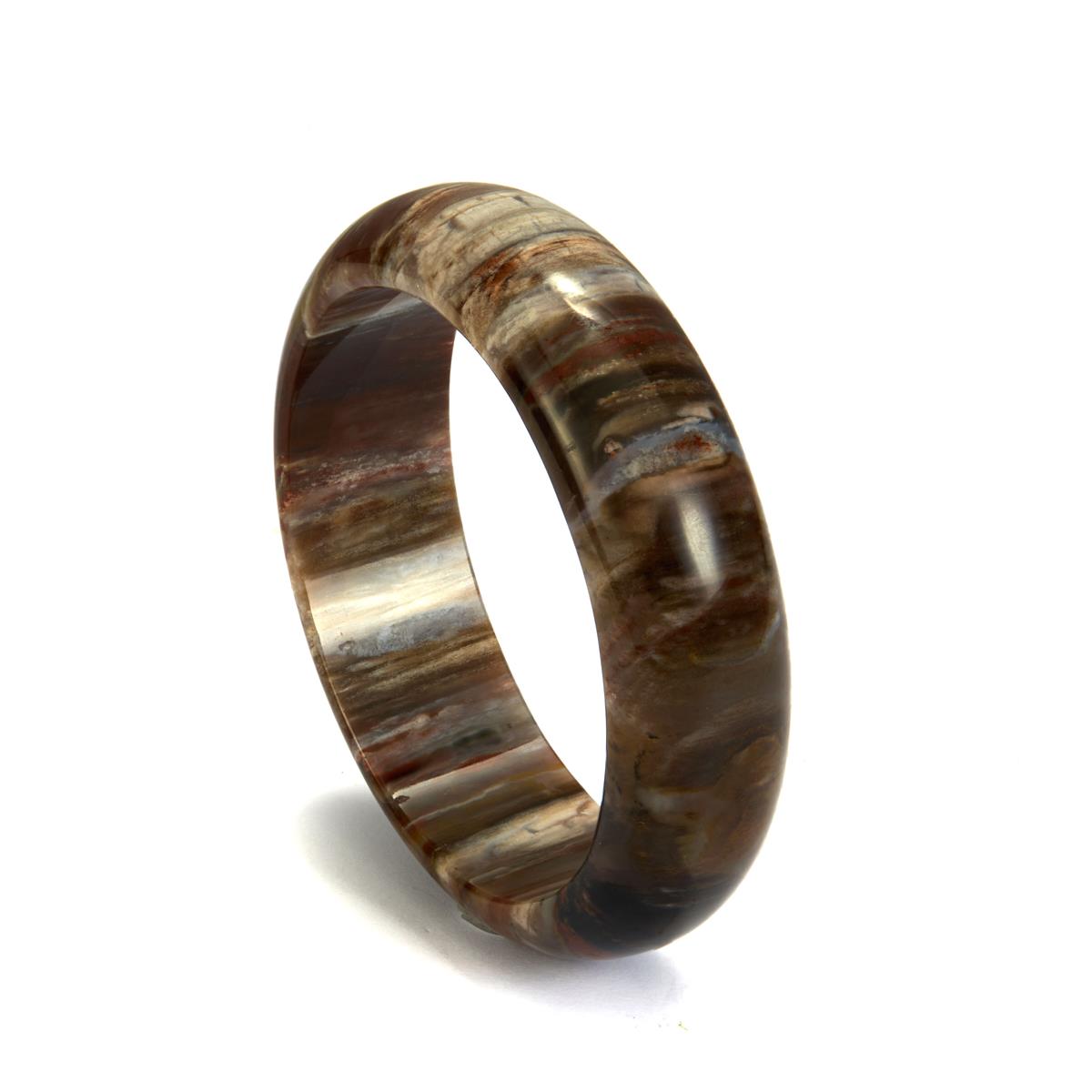 Natural Arizonan Petrified Wood Bangle 355cts | Gemporia