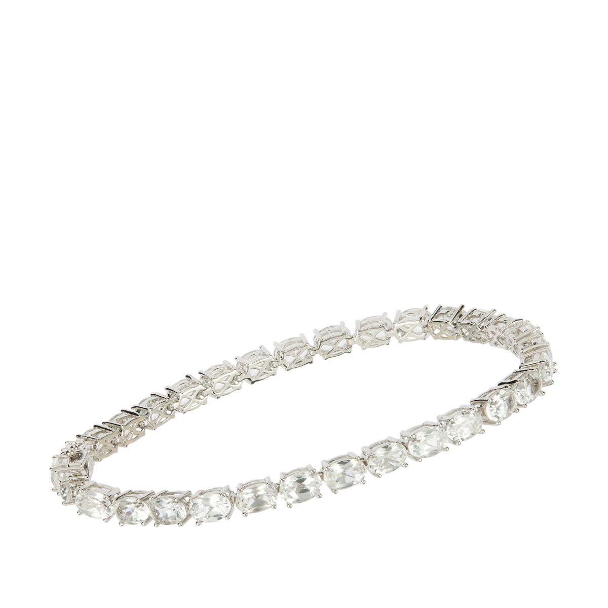 17.41cts White Topaz Sterling Silver Bracelet | Gemporia