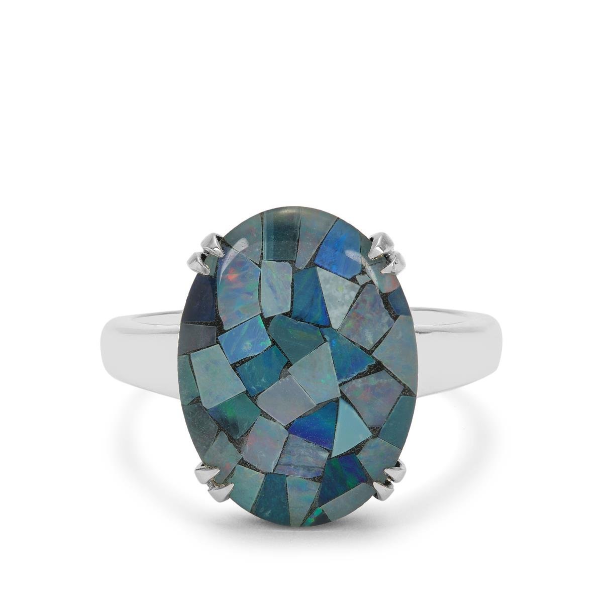 Mosaic store opal ring