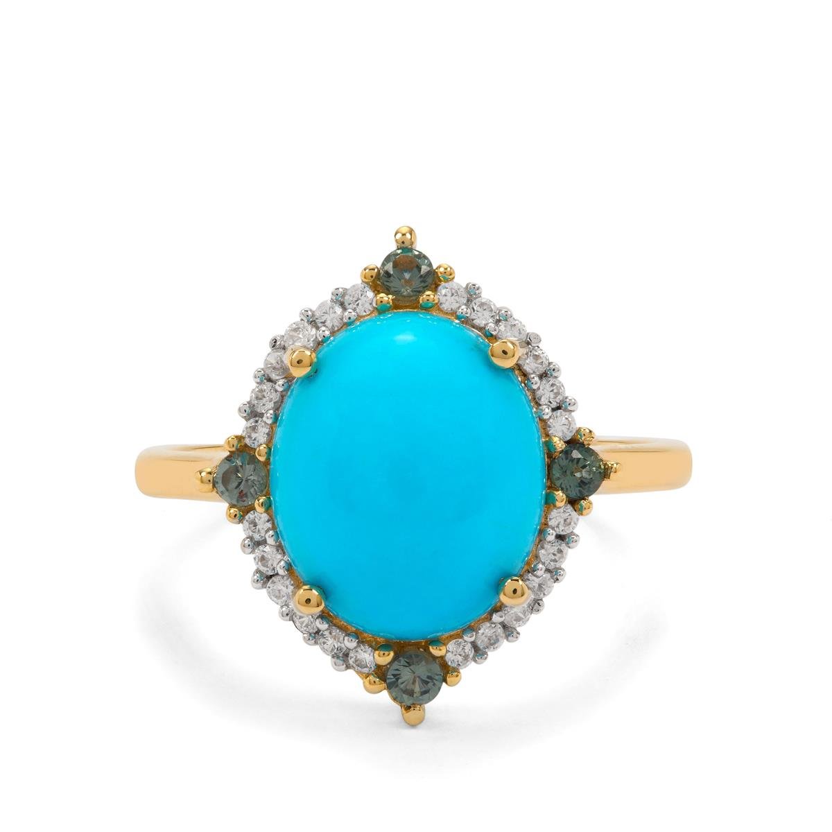 Turquoise and hot sale sapphire ring