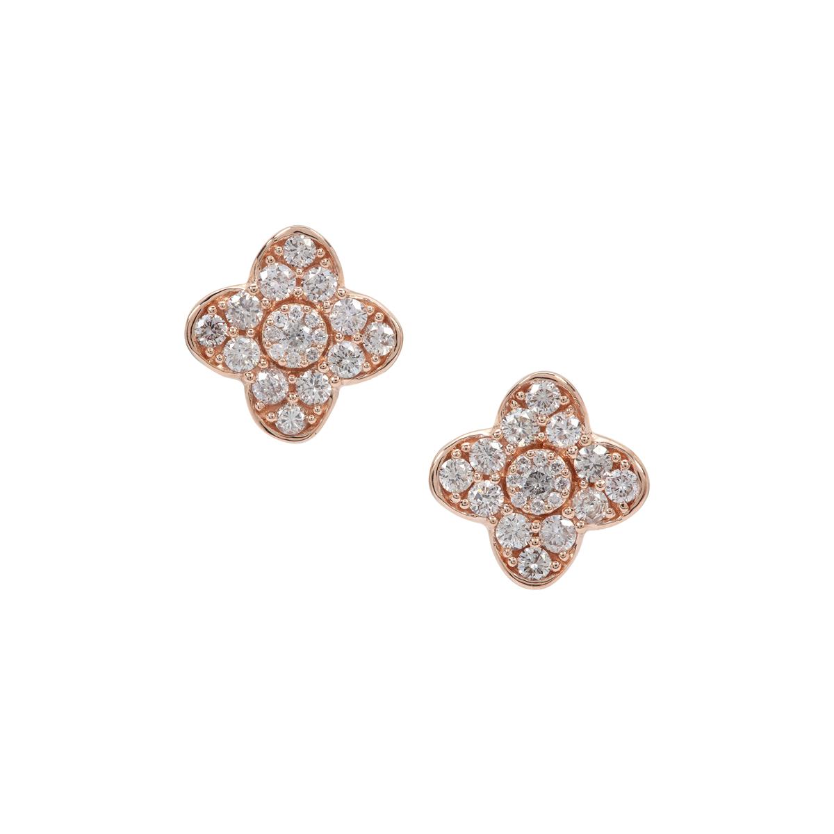 mens diamond kite earrings