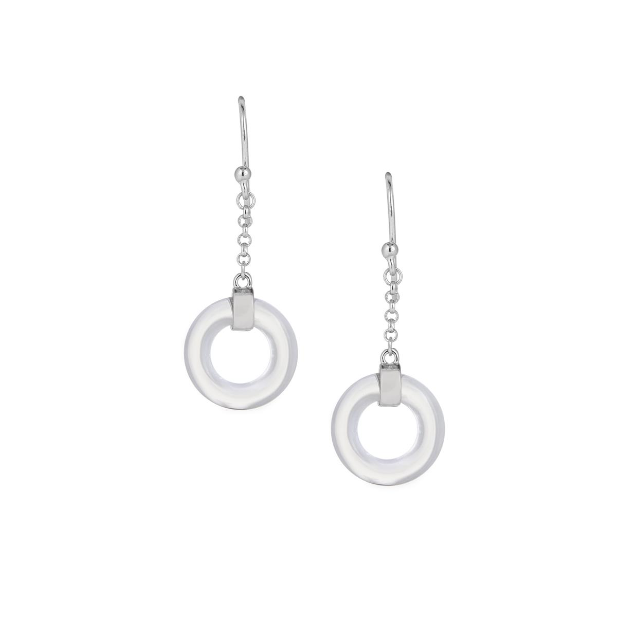 8ct Optic Quartz Sterling Silver Earrings | Gemporia