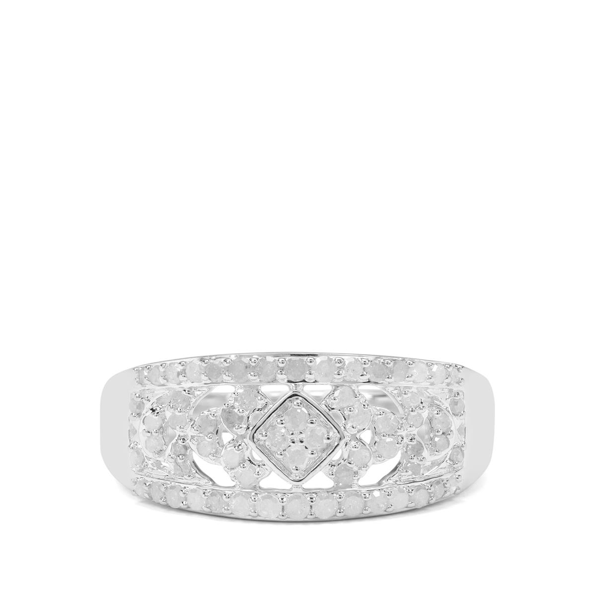 1/2ct Diamonds Sterling Silver Ring | Gemporia