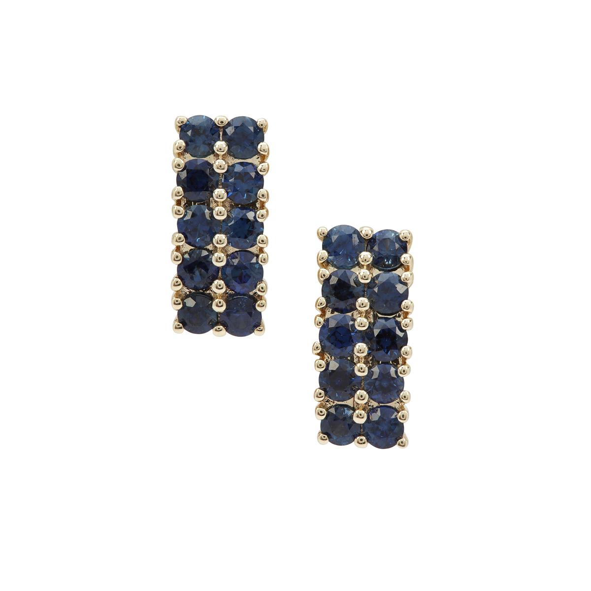 1 15ct Australian Blue Sapphire 9k Gold Earrings Gemporia