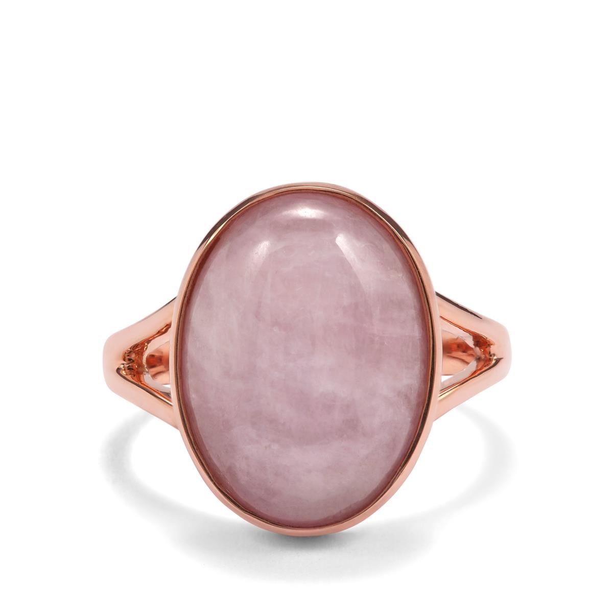 10.46ct Nilaw Kunzite Rose Tone Sterling Silver Aryonna Ring | Gemporia