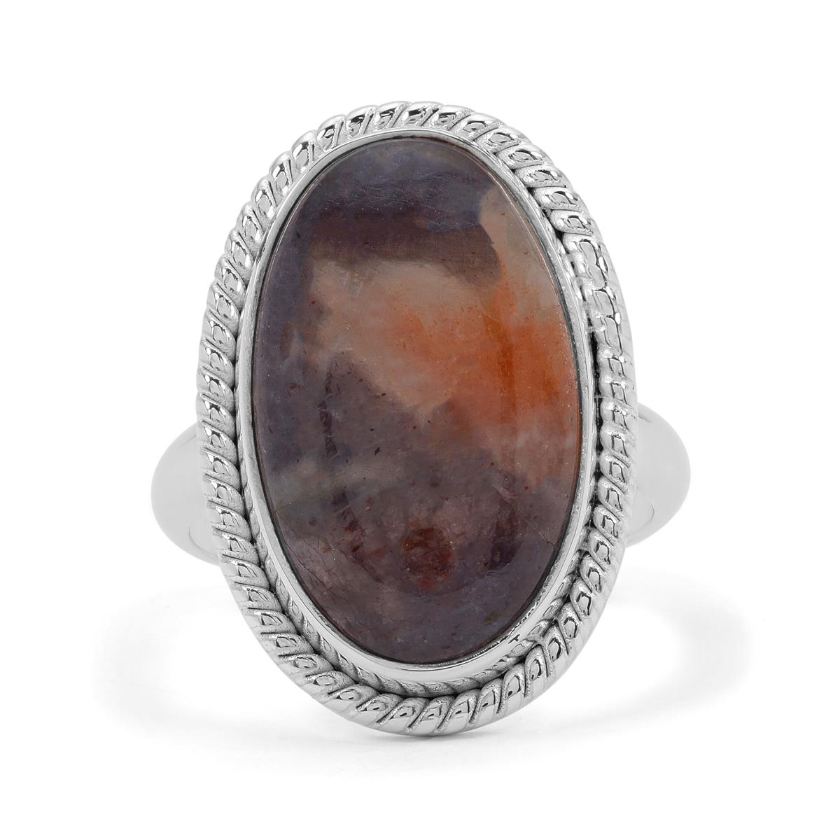 12ct Iolite Sunstone Sterling Silver Aryonna Ring | Gemporia