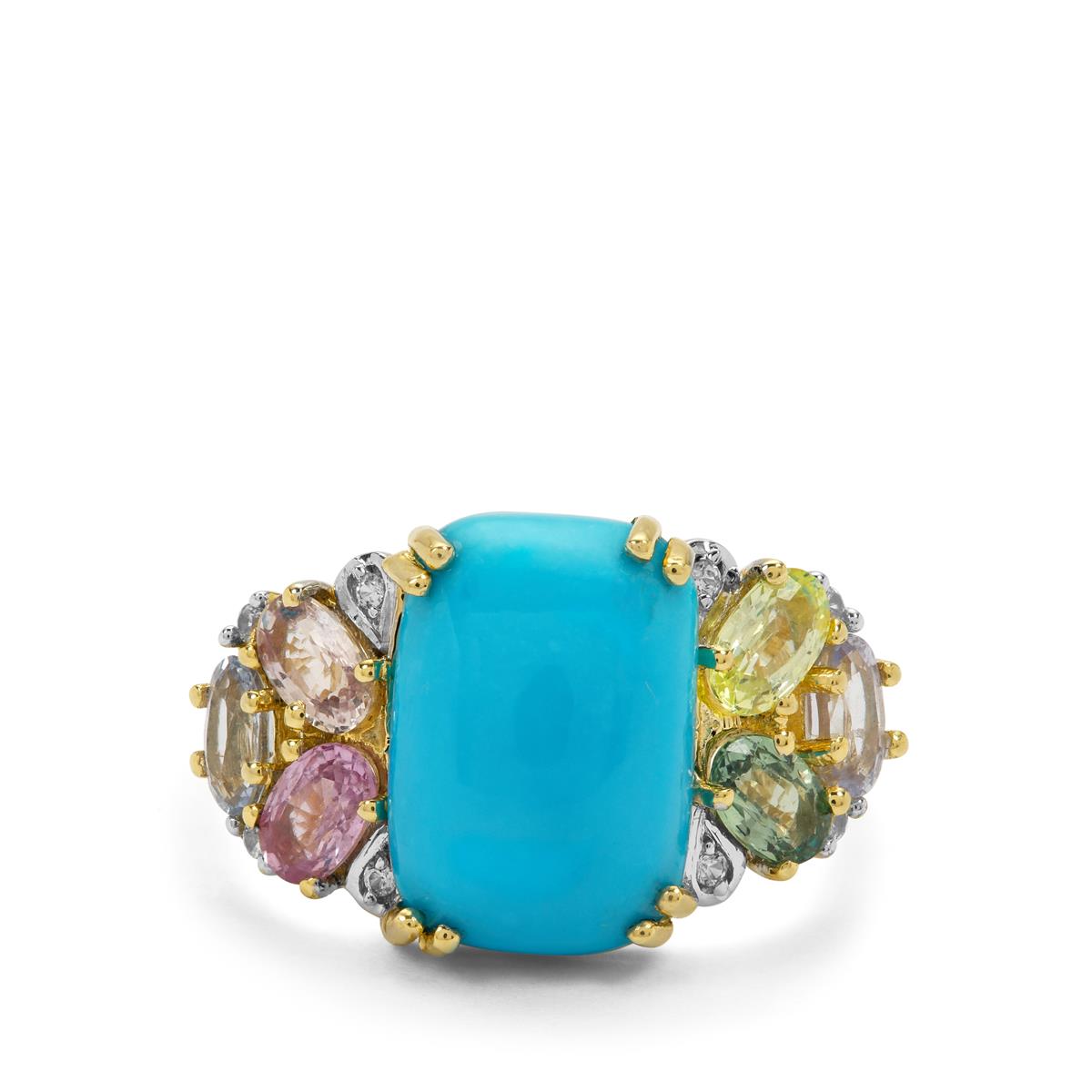 Sapphire and Turquoise Ring – Michelle Farmer