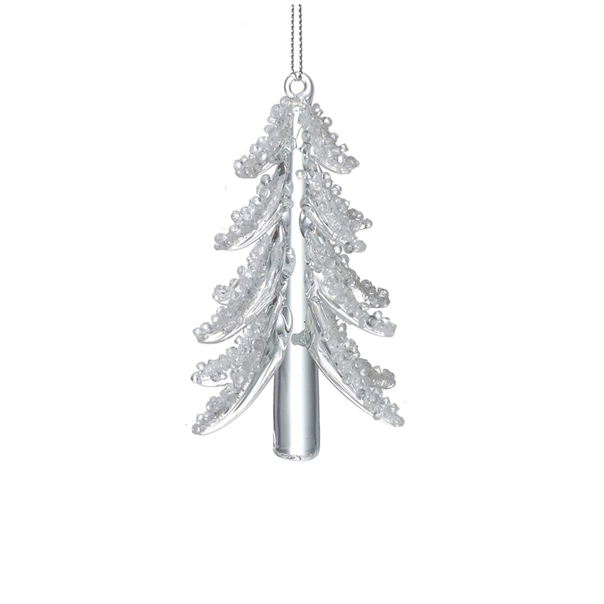 Glass Christmas Tree Shaped Decoration Gemporia