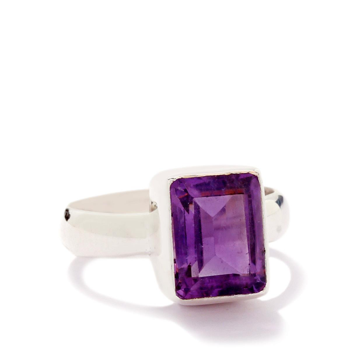 2.25ct Amethyst Sterling Silver Ring | Gemporia