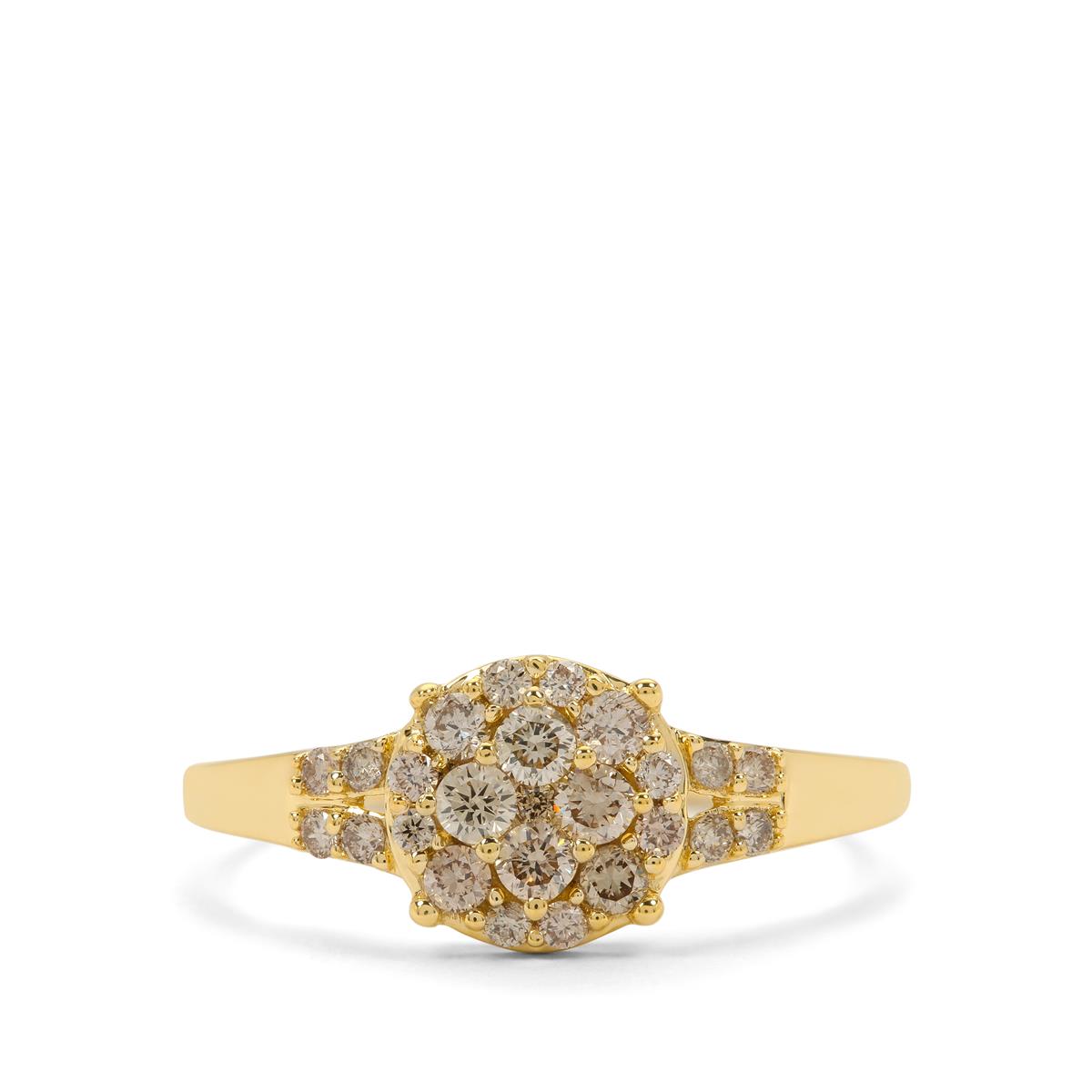 1/2ct Golden Ivory Diamonds 9K Gold Ring | Gemporia