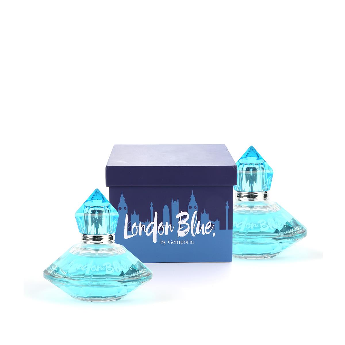 London Blue Eau de Parfum Set 2 x 75ml bottles ATGW 2cts Gemporia