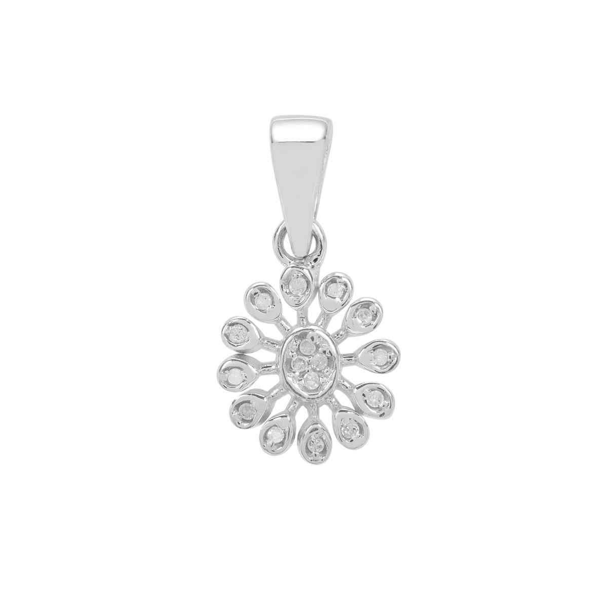 1/20ct Diamonds Sterling Silver Pendant | Gemporia