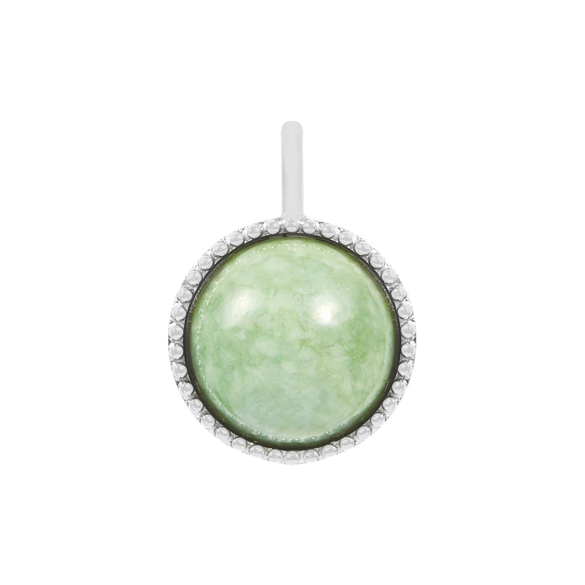 moss in snow jade pendant